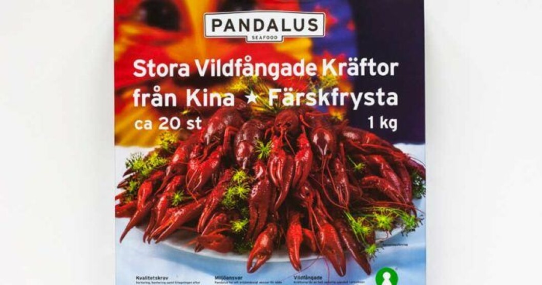 Pandalus frysta stora vildfångade kräftor – Kina