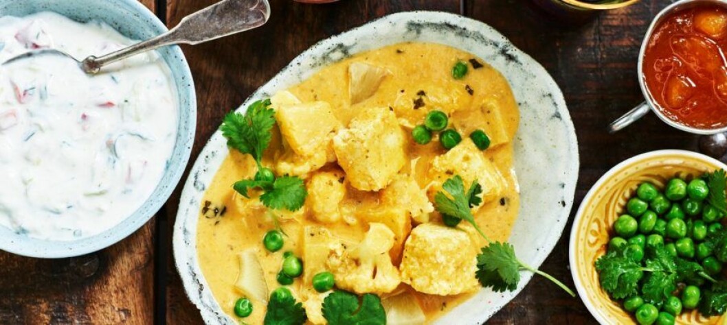 Korma med paneer. Korma med paneer.