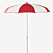 Rödvitt parasoll från Jotex