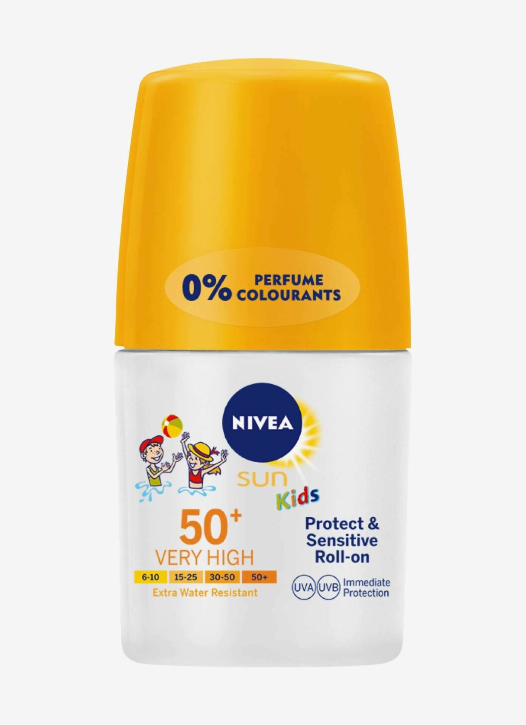 Parfymfritt solskytt från Nivea med spf 50 anpassad för barn.