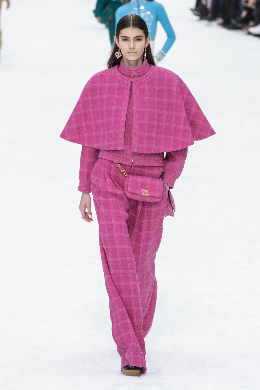 Chanel aw 19 rosa klänning