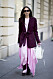 Streetstyle Paris FW, plisserad rosa kjol.