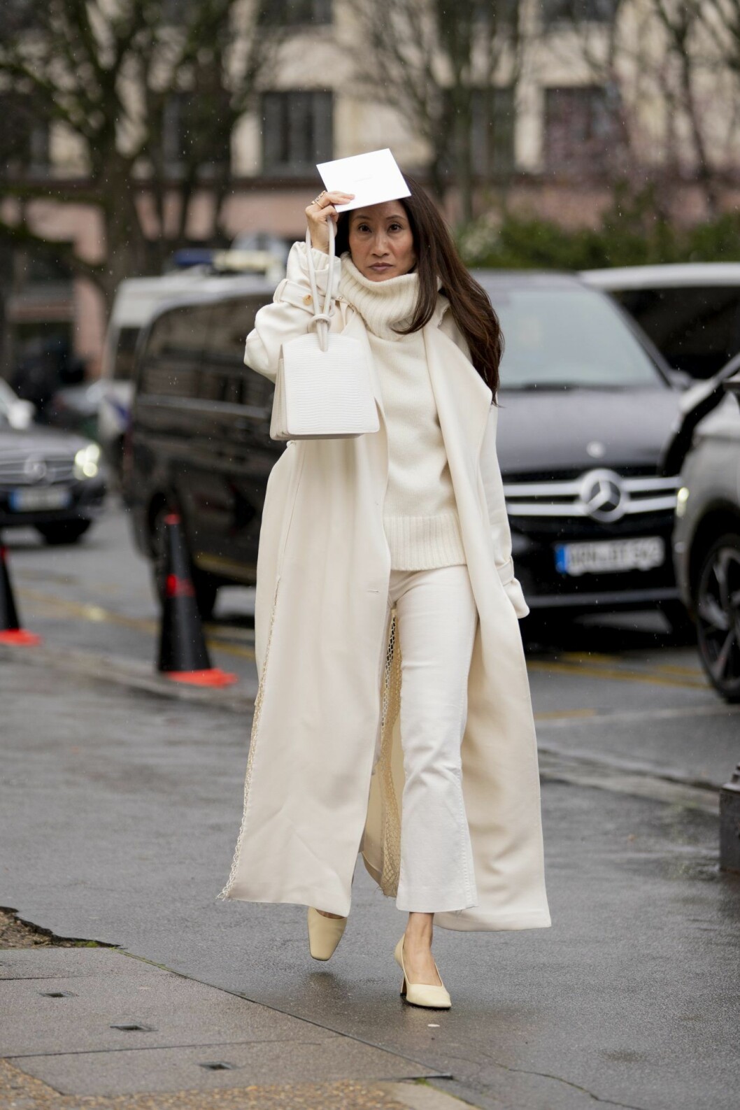 Polotröja Paris fashion weeks streetstyle.