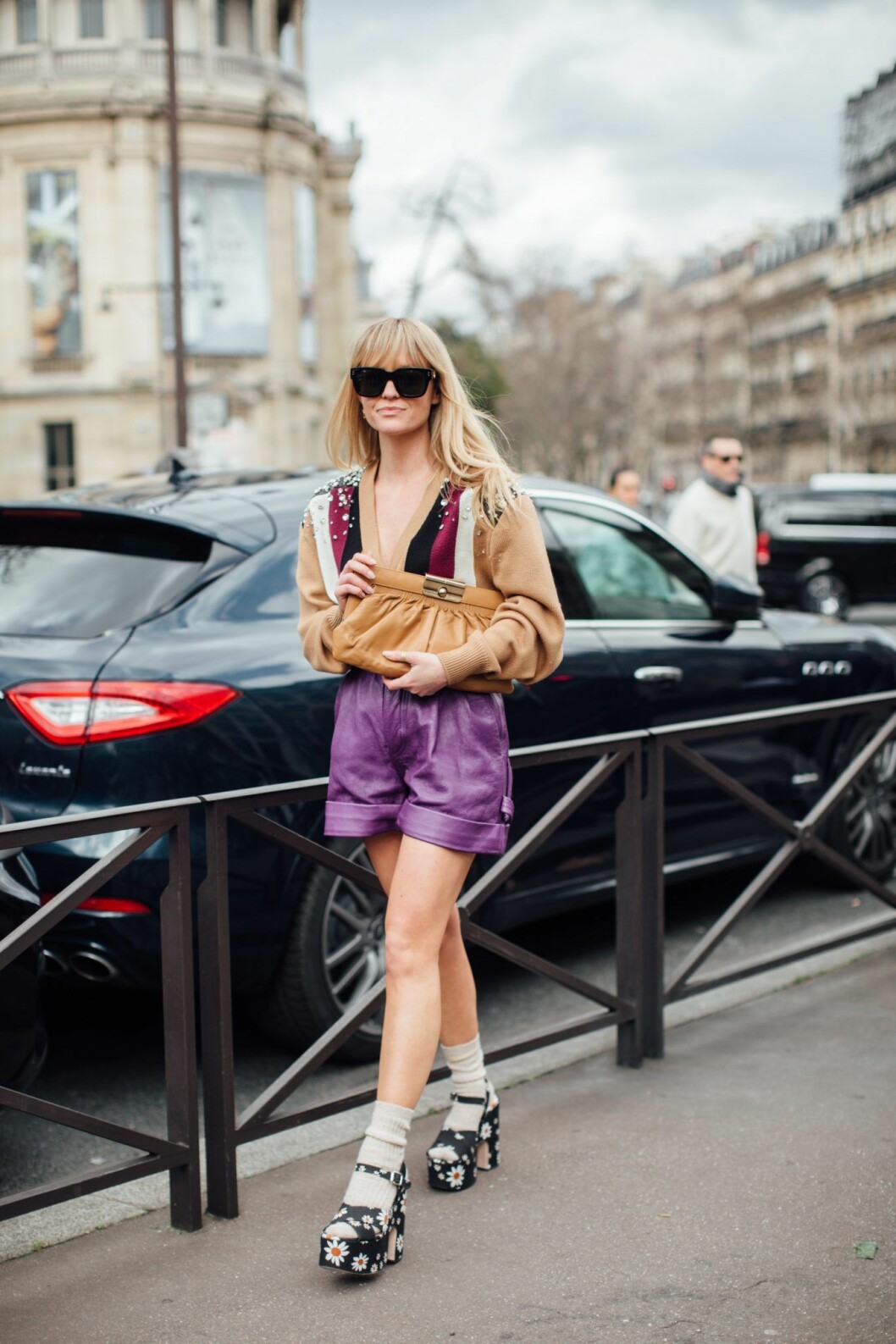 Lila short Paris fashion Week AW20.