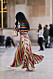 Plisserad kjol på Paris Fashion Week.