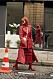 Röd look Streetstyle Paris Fashion Week AW20.