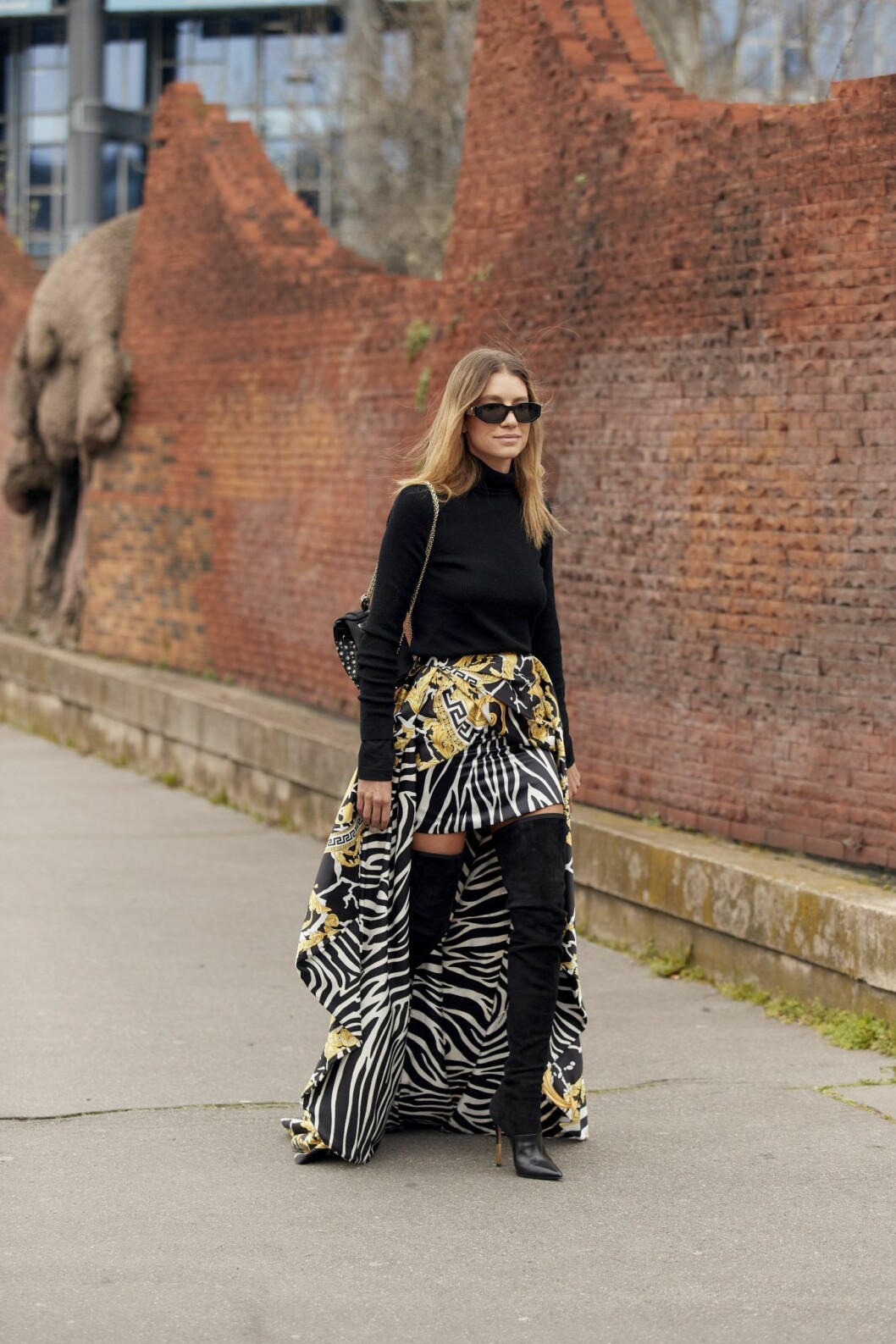 Kjol Streetstyle Paris Fashion Week AW20.