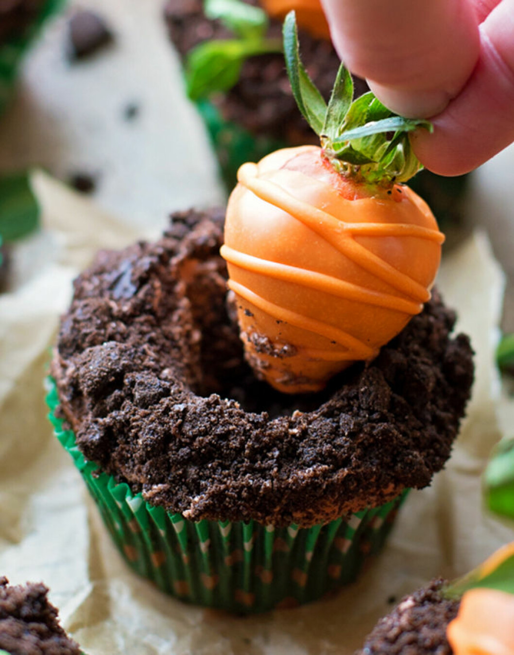 Morotsland. Foto & recept: <a href="http://lifemadesimplebakes.com/2016/03/carrot-patch-cupcakes/" target="_blank" rel="noopener">Life made simple bakes</a> Morotsland.