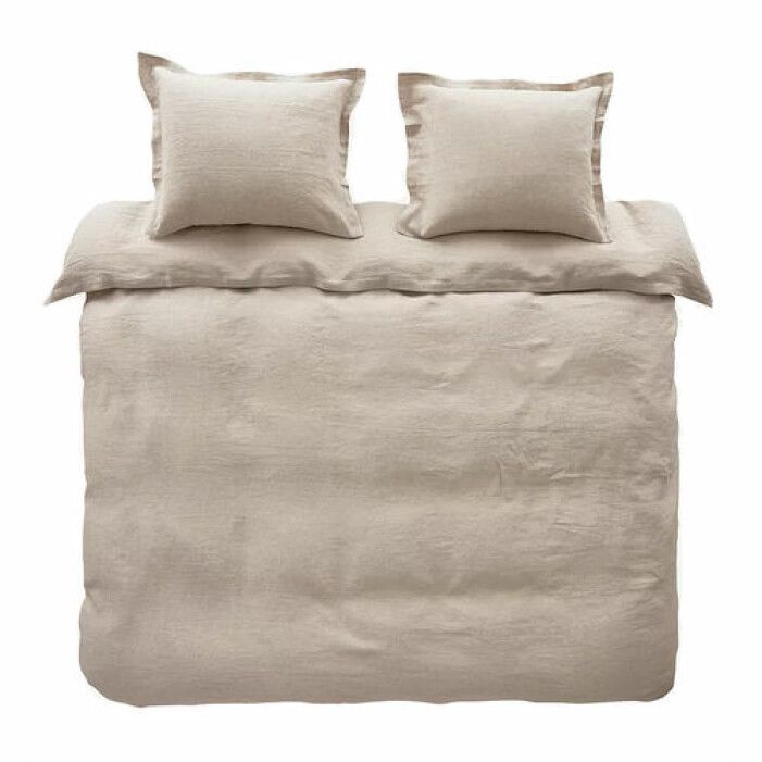 Påslakanset i linne beige