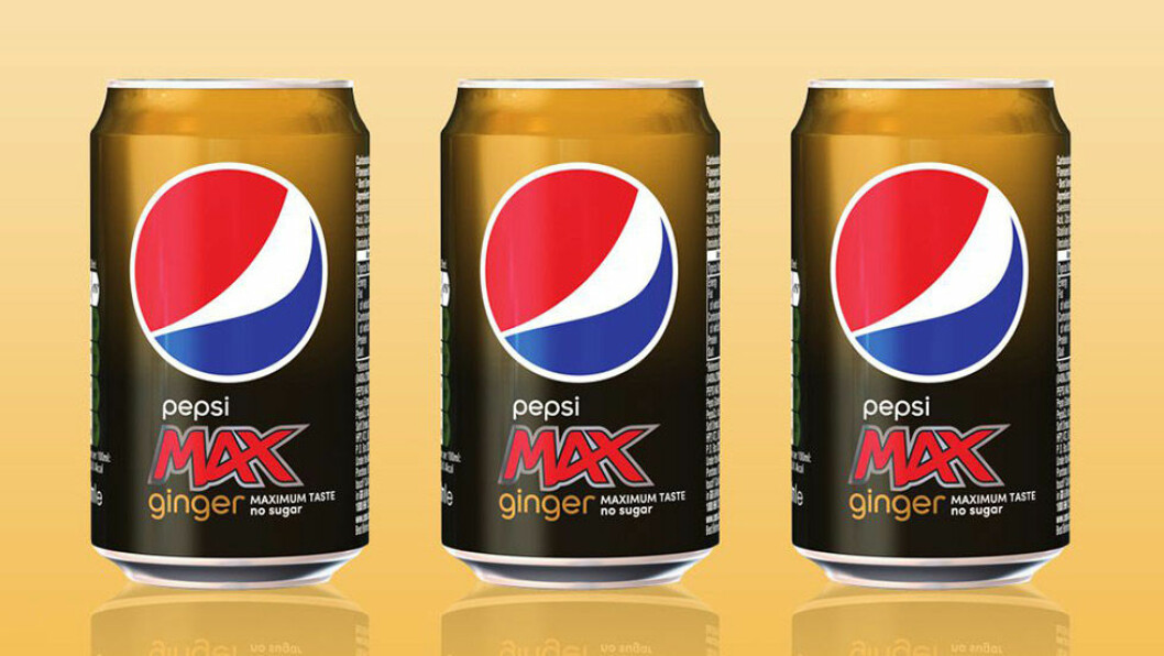 Pepsi Max Ginger – med smak av ingefära.