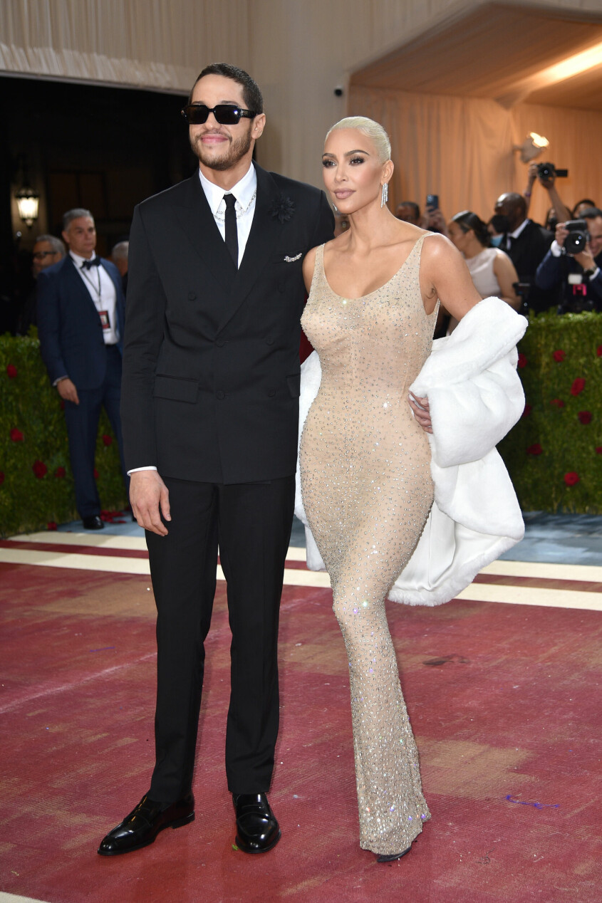 Pete Davidson och Kim Kardashian på Met-galan 2022