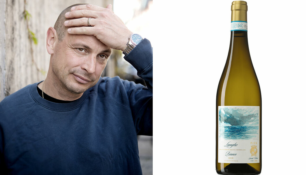 Petter och en flaska vitt vin