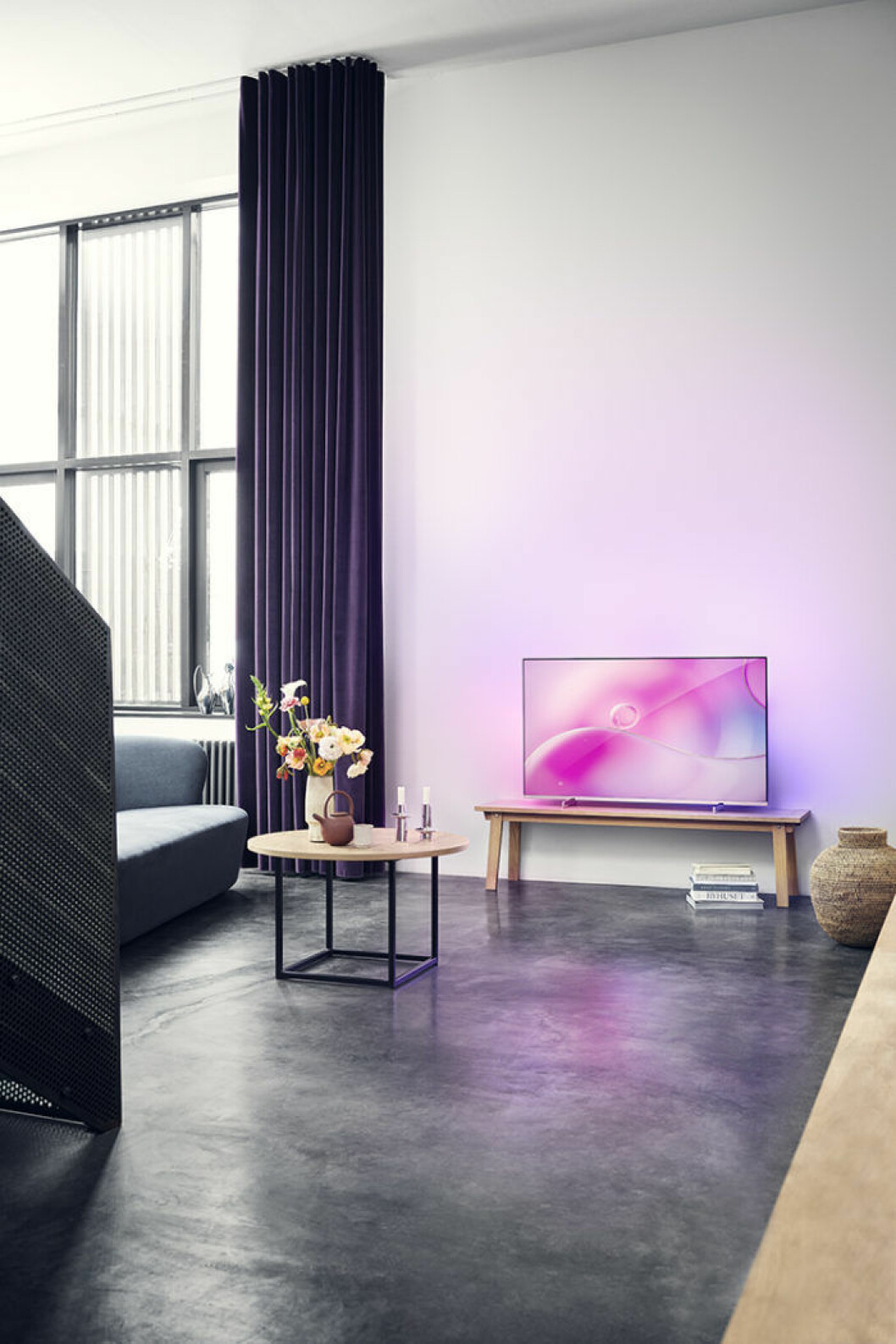 Tv från samarbetet Philips x Georg Jensen.