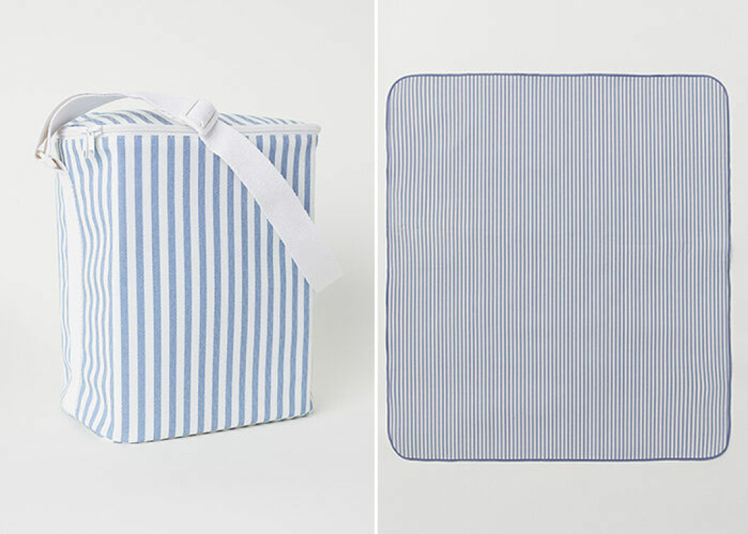 Matchande picknickfilt och kylväska från H&M Home