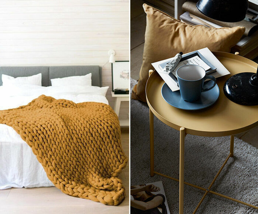 Senapsgult är en av inredningstrenderna på Pinterest 2019