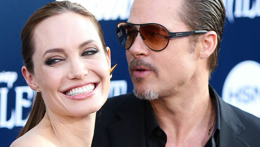 Angelina Jolie tillsammans med ex-maken Brad Pitt.