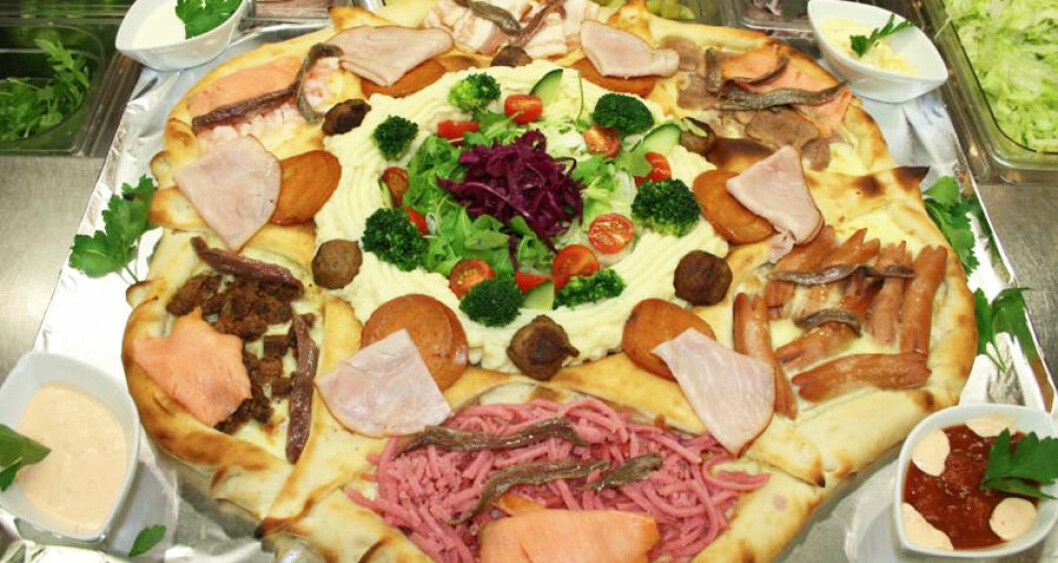 Hela julbordet – på en pizza! Hela julbordet – på en pizza!