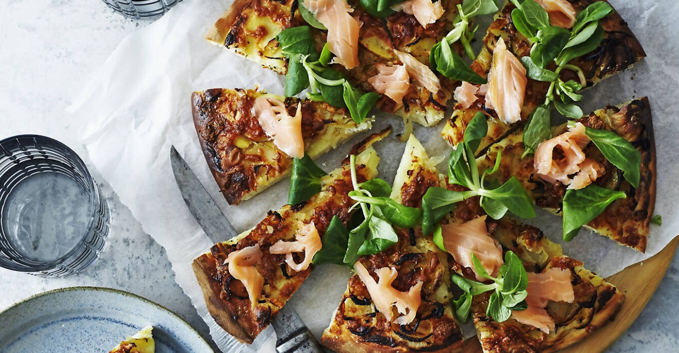 Bjud P Pizza Bianca Med Potatis Och Lax ELLE bjud-p-pizza-bianca-med-potatis-och-lax-elle