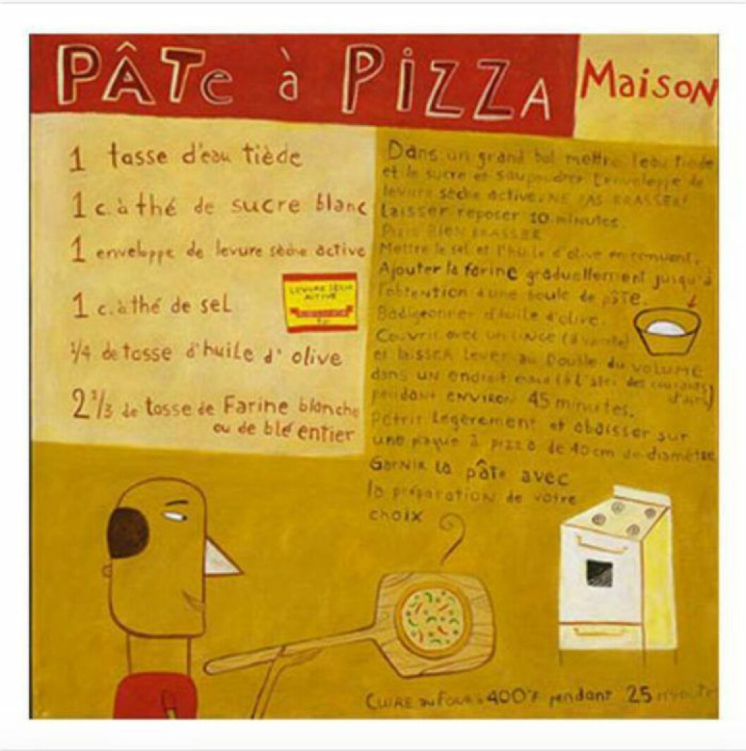 Pizzaposter av Céline Malépart.