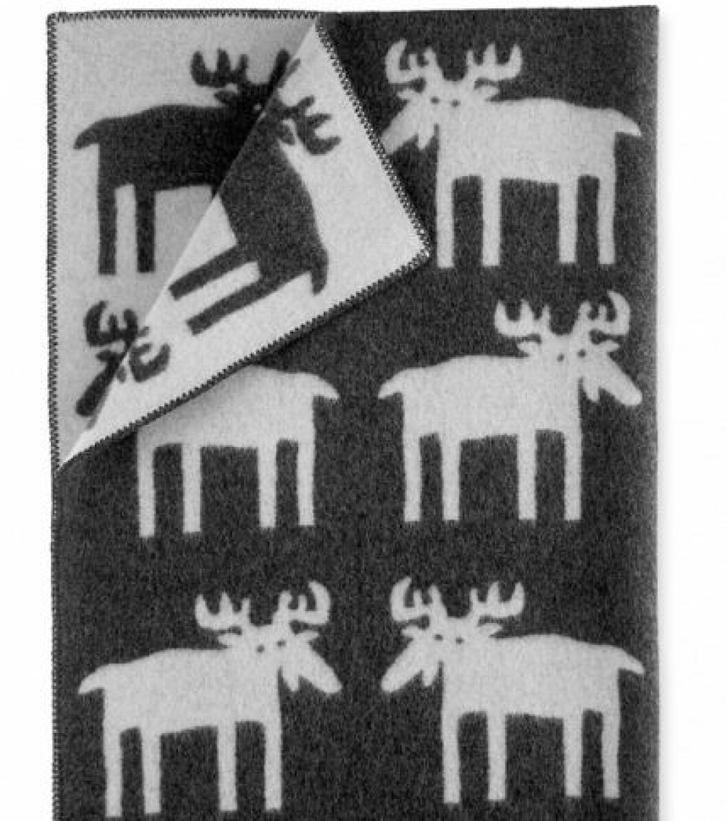 Pläd <em>Elg</em>, design Bengt Lindberg, 135×200 cm, 1 750 kr, Røros Tweed. plad-elg-bengt-lindberg