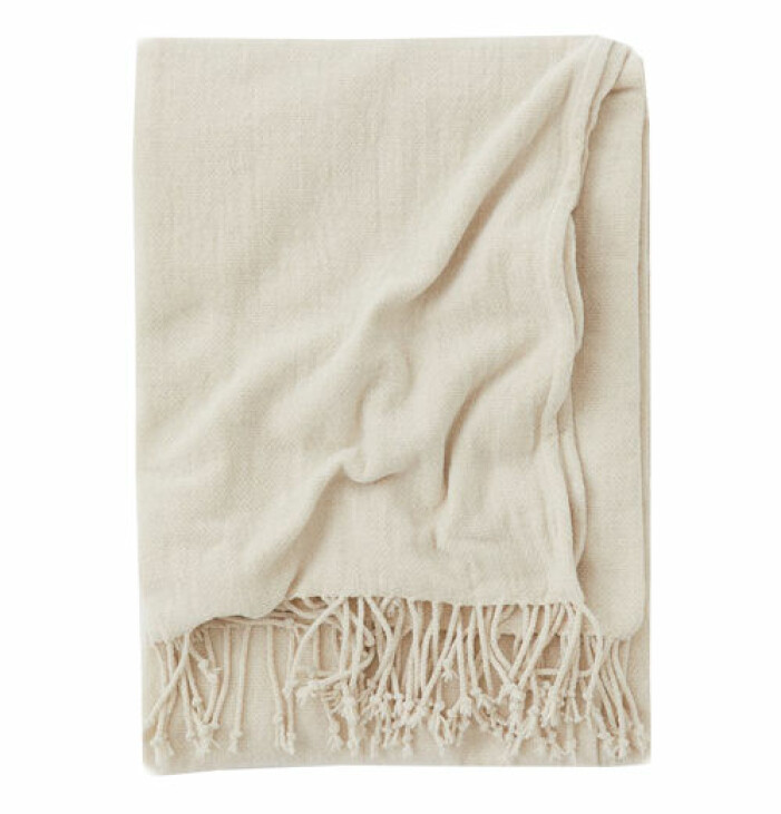 beige pläd från hm