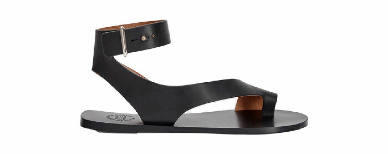 platta sandaletter med öppen tå gjorda i läder från ATP Atelier