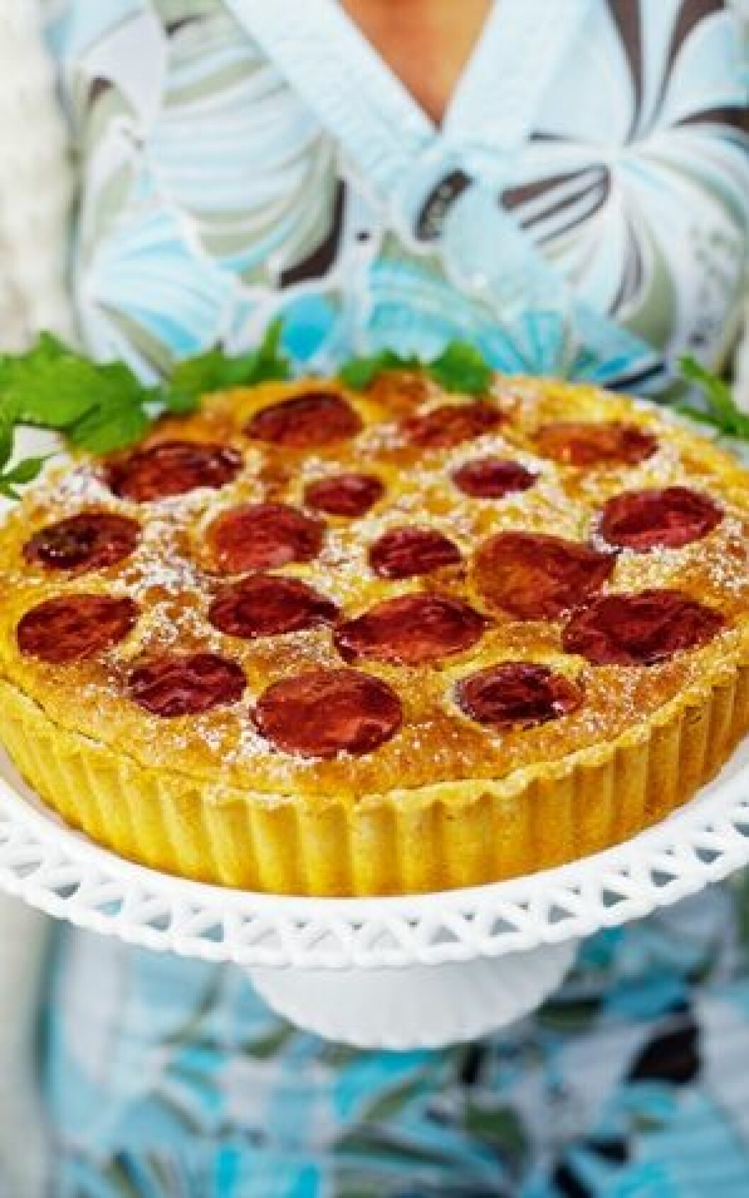 Plommon- och mandeltarte. Plommon- och mandeltarte.