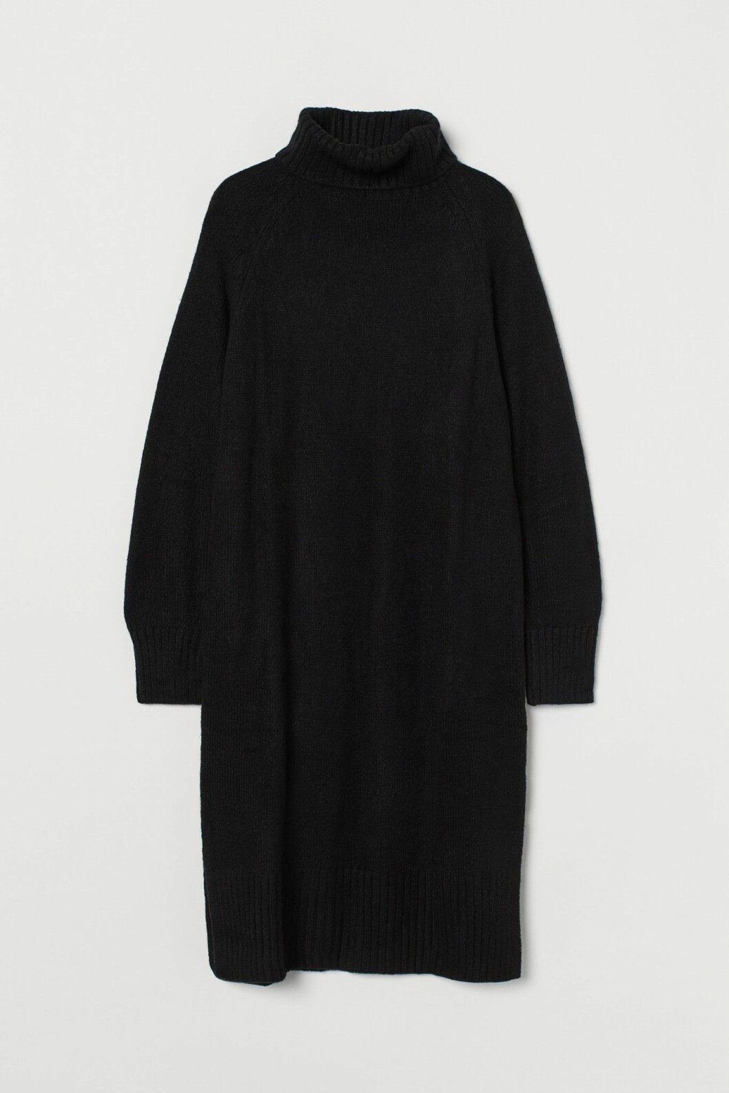 Svart-stickad-poloklanning-h&m