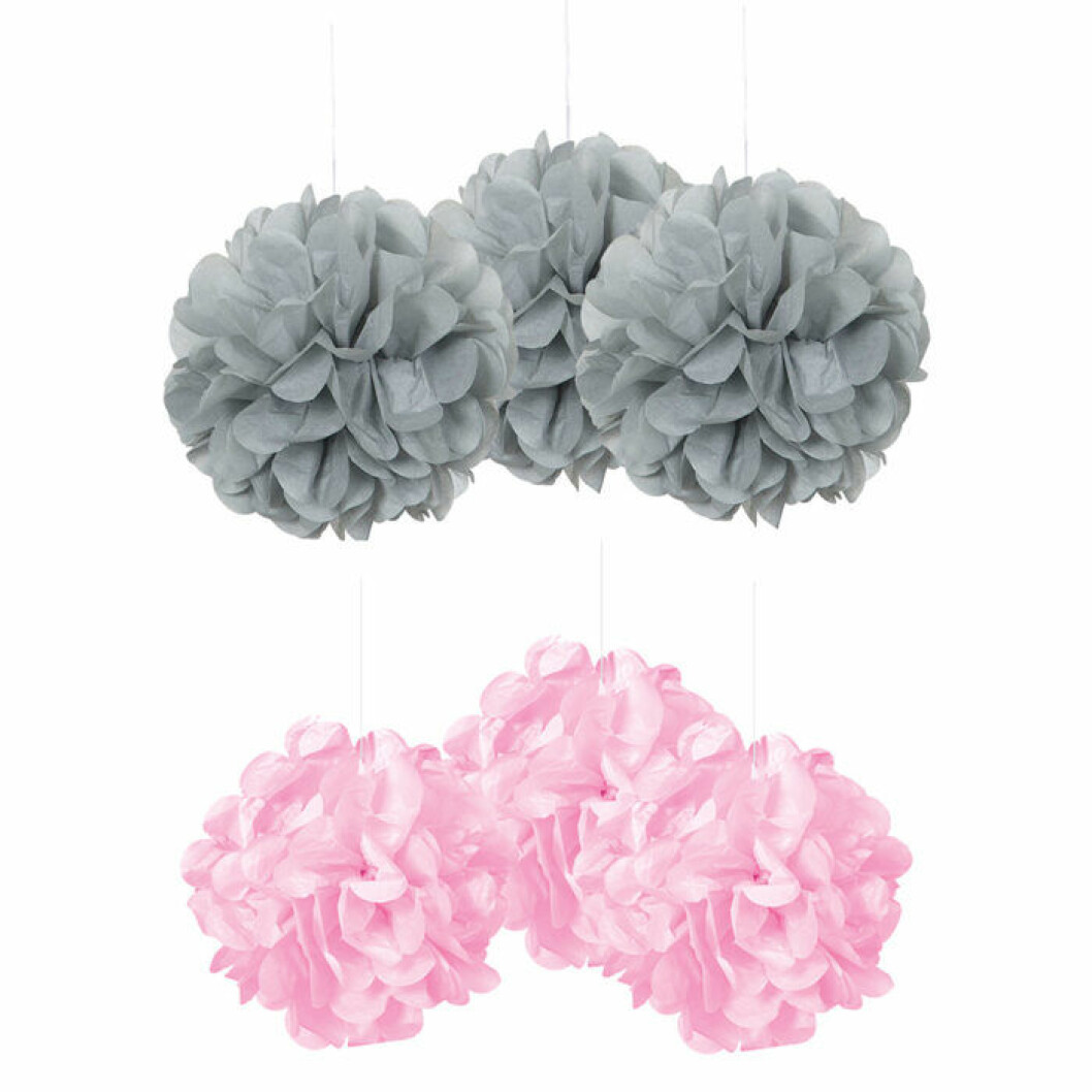 pompoms i papper