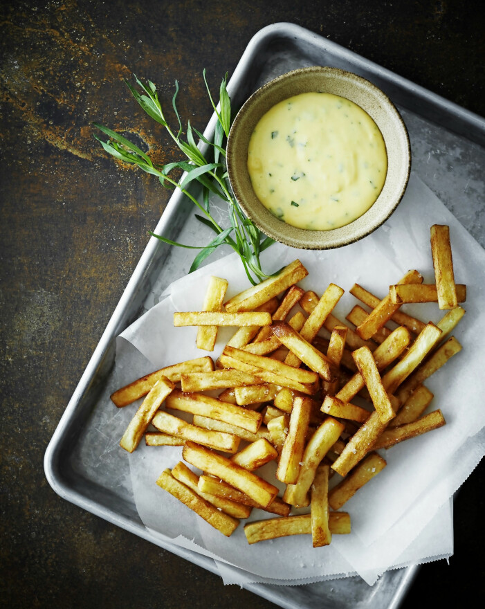pommes med bearnaisesås