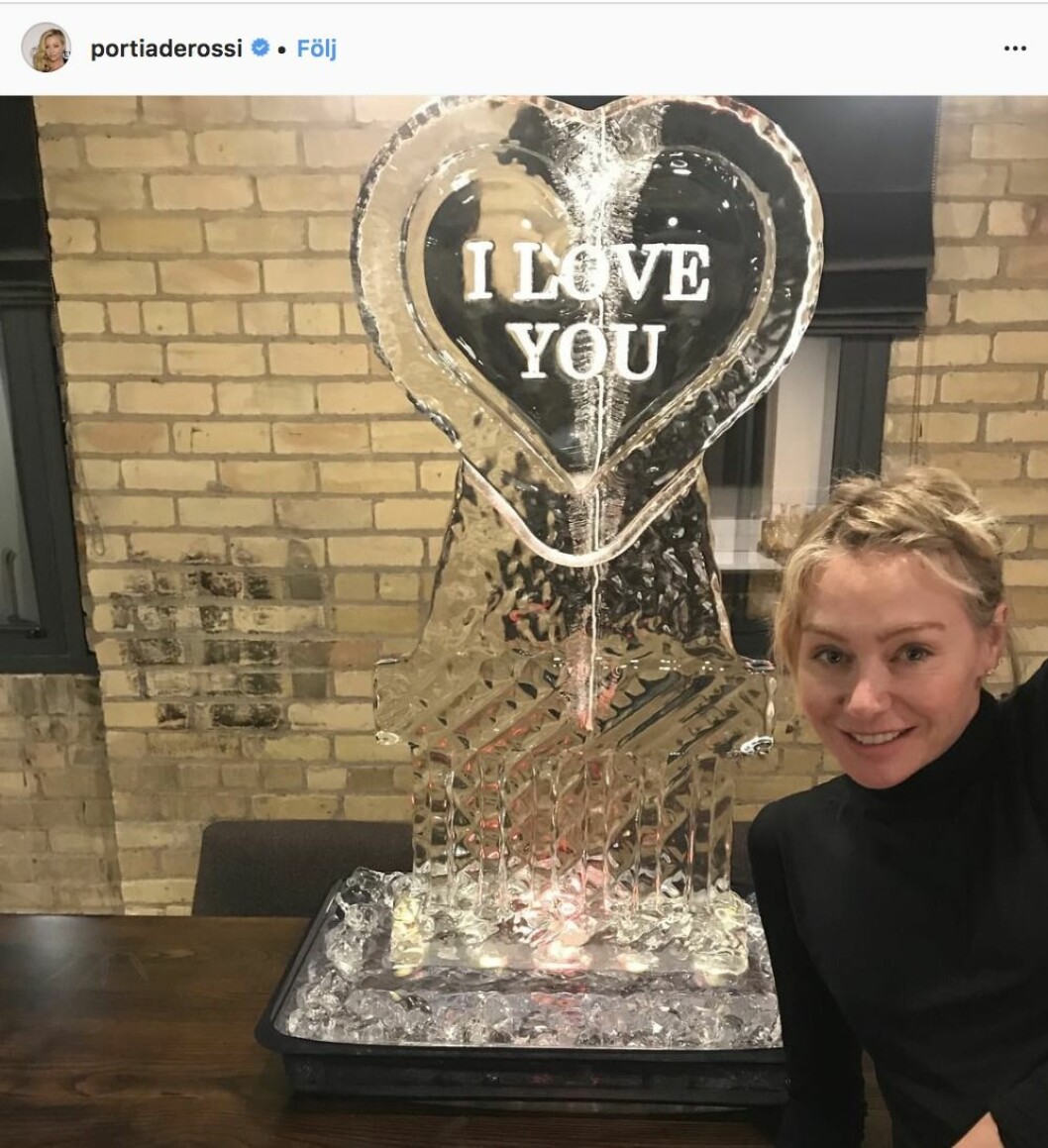 Portia di Rossi med is
