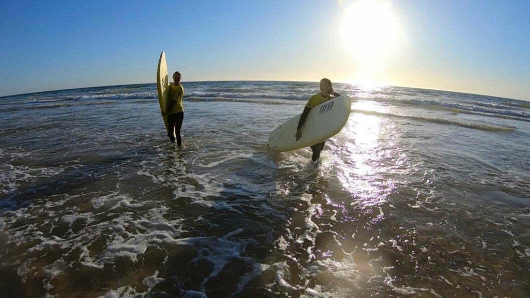 Surfen passar både rookies och proffs. Surfing i Comporta i Portugal