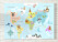 Världskarta till barnrummet från Art & design by Sara