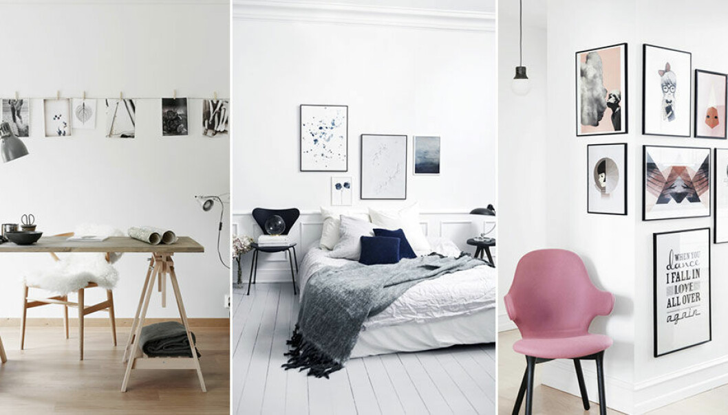 12 snygga sätt att inreda med posters