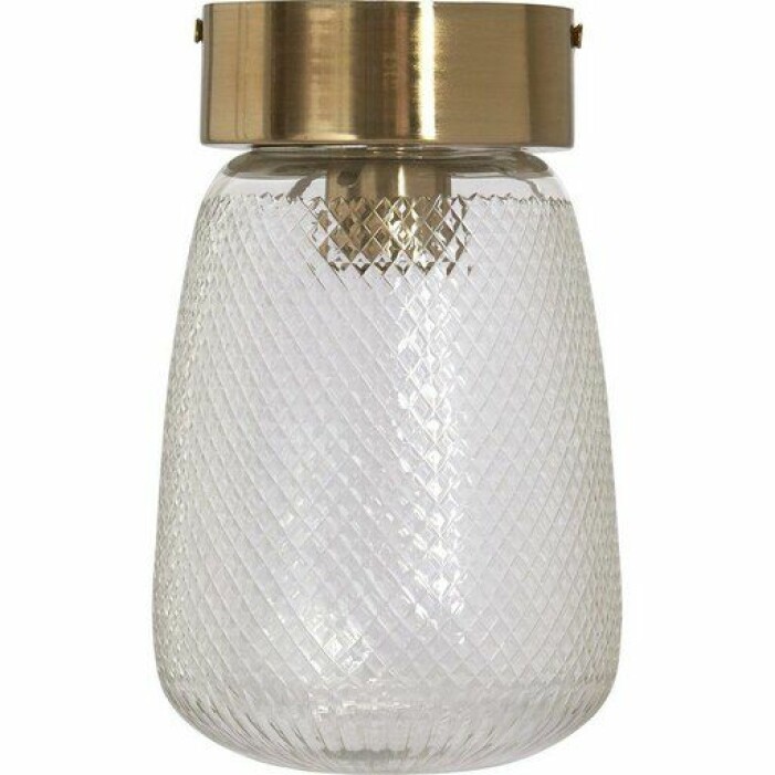 Mönstrad lampa i glas från PR Home