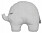 Present till babyshower – kudde i form av elefant