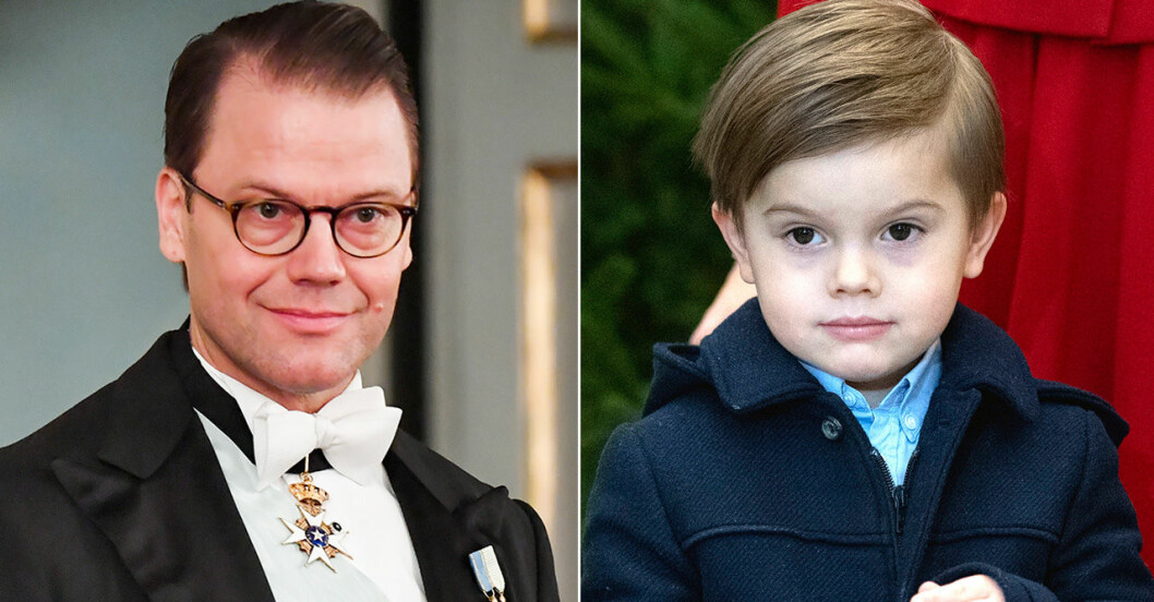 Prins Daniel och sonen Oscar - lika som bär