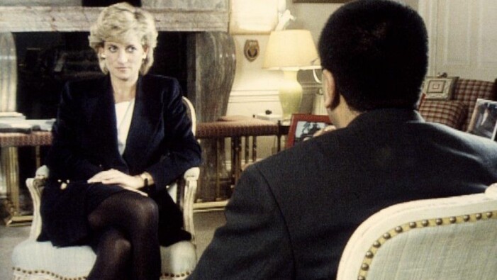 Prinsessan Diana talar ut i BBCs <span class=" italic" data-lab-italic_desktop="italic">Panorama </span>1995. Foto: TT. Prinsessan Diana intervjuas i BBC programmet Panorama 1995