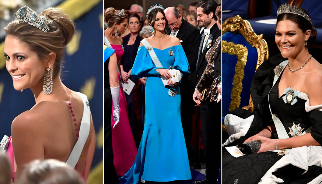Prinsessornas klänningar på Nobel 2019