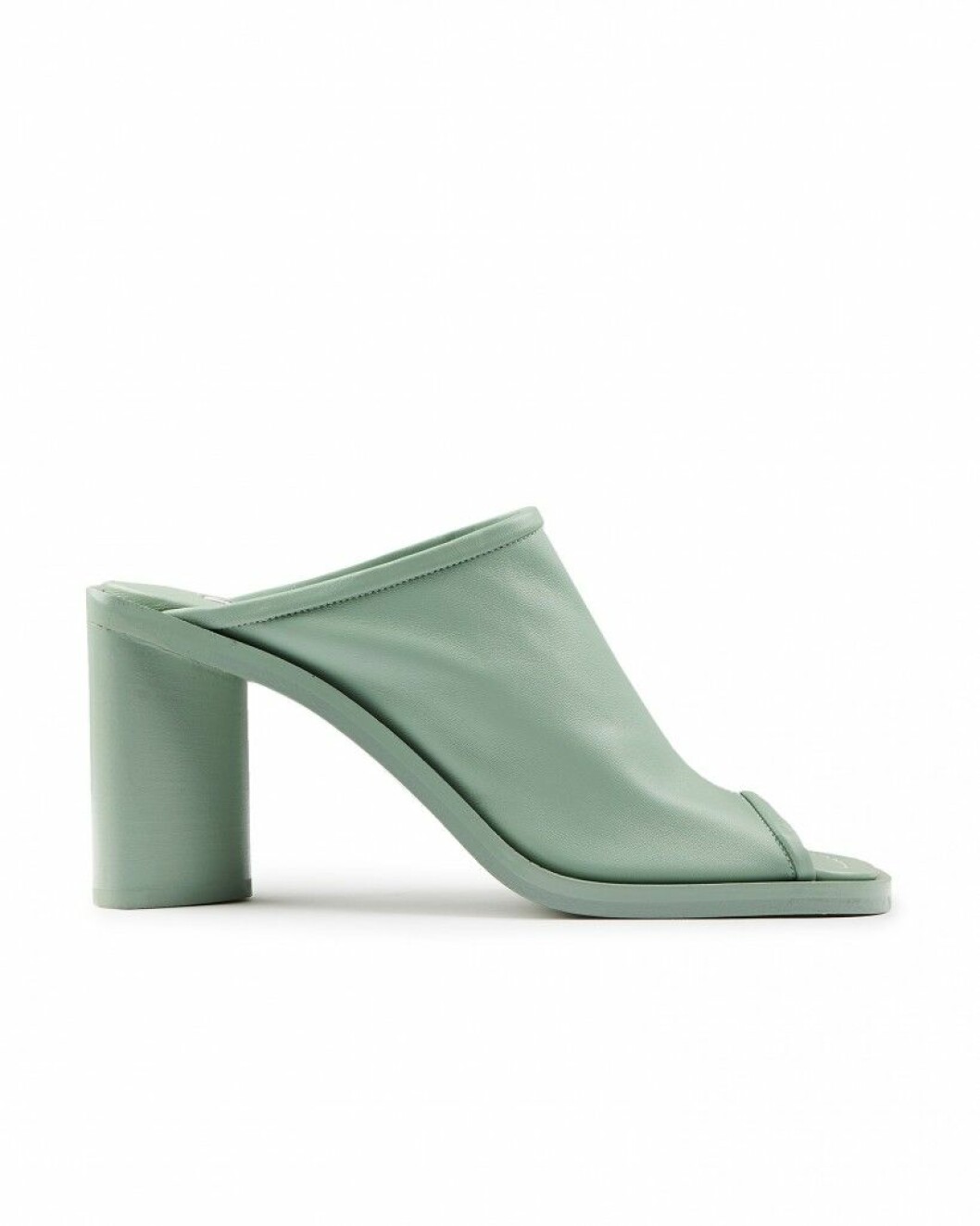Klackskor i mintgrönt läder från Acne Studios.