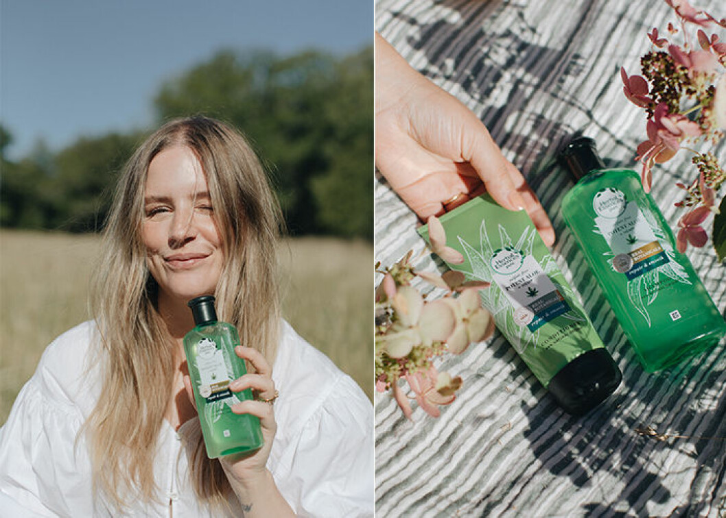 Herbal Essences Potent Aloe & Hemp Collection skyddar känslig hårbotten och tunna strån från att brytas av.