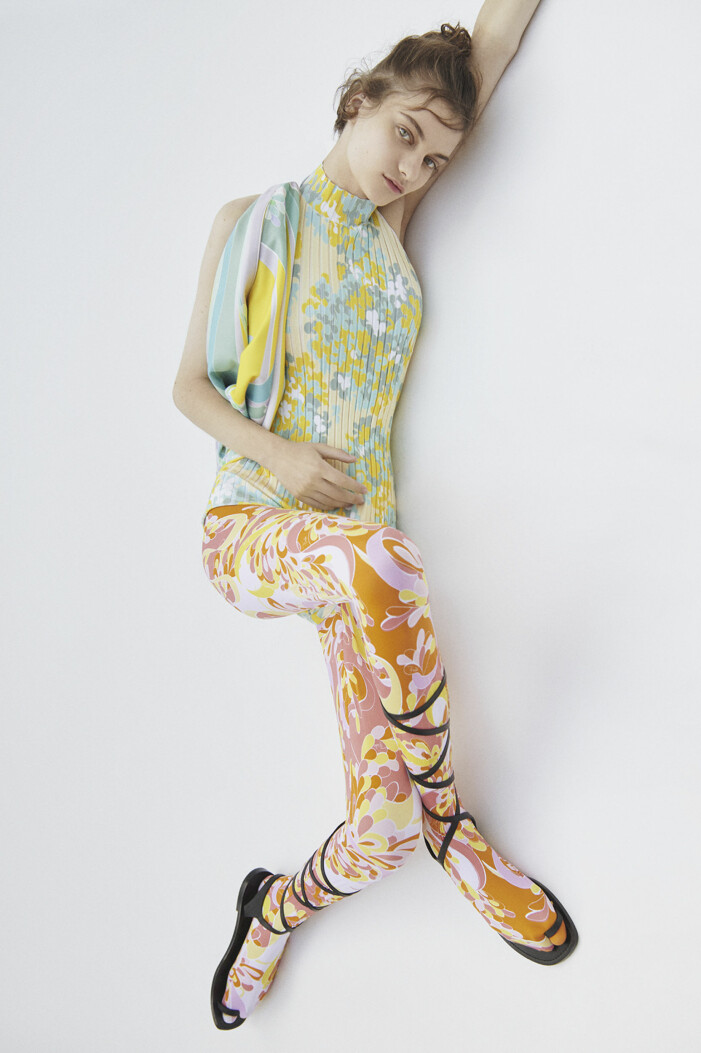 Emilio Pucci. Vårmode 2021 blommig mönstermix