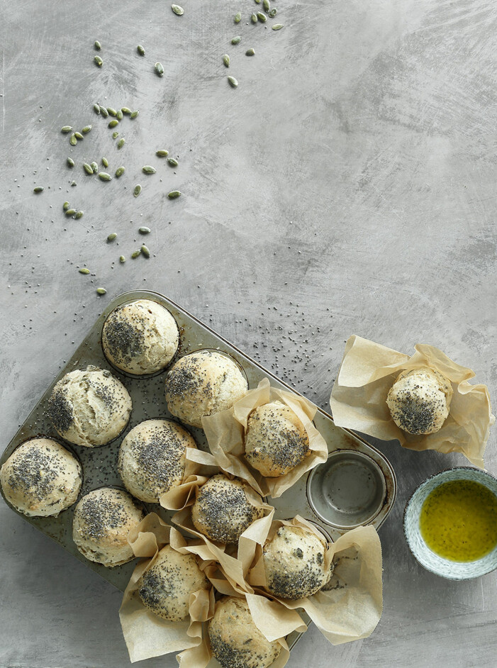 Så gör du lättbakade pumpafröbullar