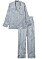 pyjamasset med mönster tillverkat i mjuk viskos med skjorta och byxor från Stock lm