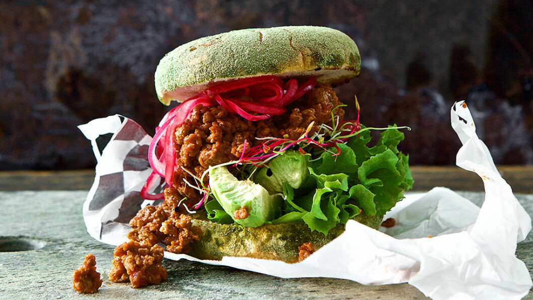 Vegetarisk Sloppy Joe med chunky ketchup. Vegetarisk Sloppy Joe med chunky ketchup.