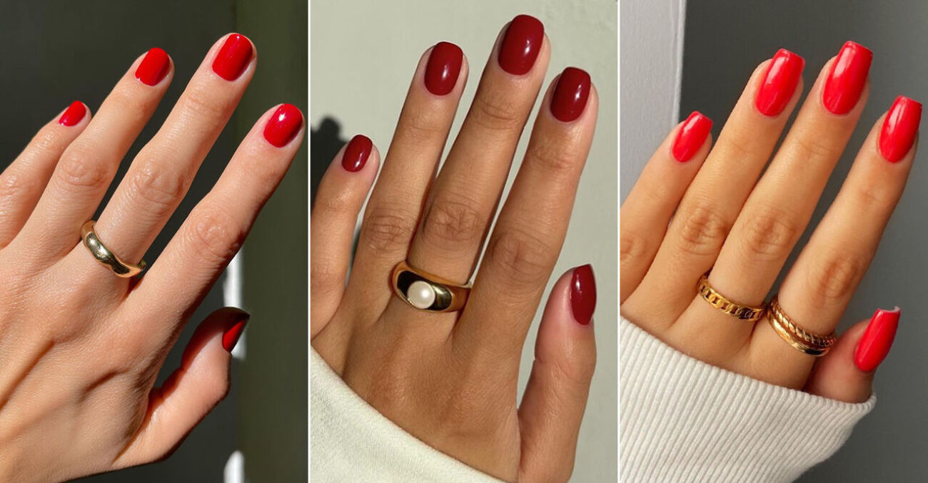 Röda naglar – bästa inspirationen på röda manikyrer | ELLE