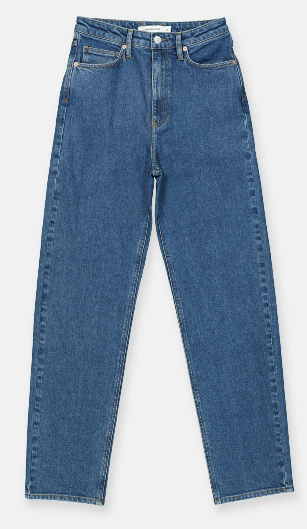 Jeans från Carin Wester i mörkblå tvätt.