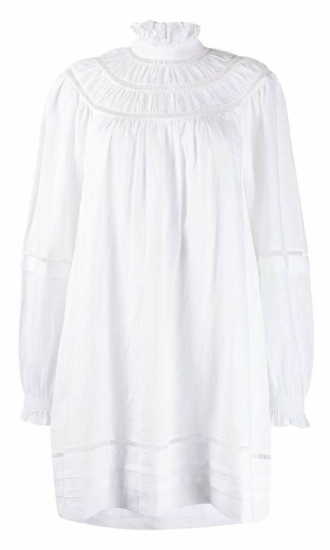 Vit klänning med dekorativa detaljer från Isabel Marant Étoile.