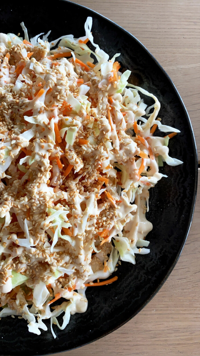 Recept på asiatisk råkostsallad