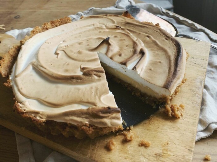 Recept på citronmarängpaj